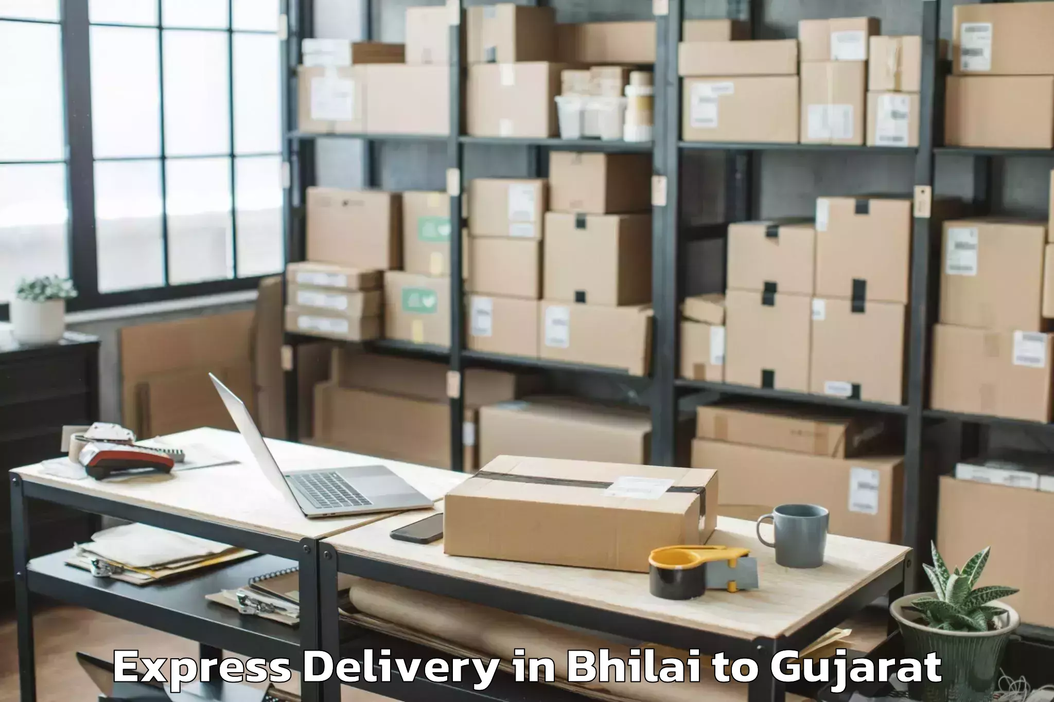 Discover Bhilai to Amod Express Delivery